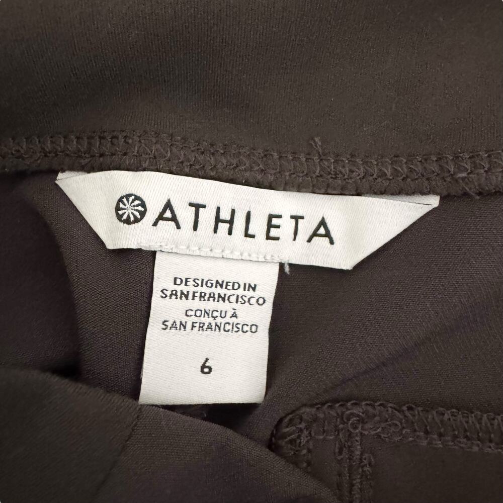 Athleta Endless High Rise Pant Size 6 Brown Soft Stretch Travel Work - Picture 6 of 9
